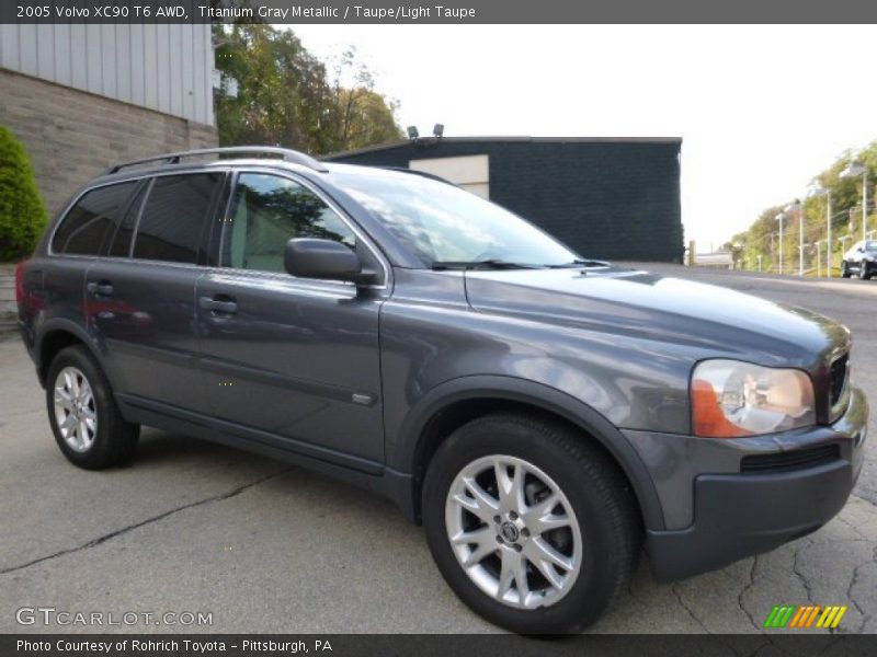 Titanium Gray Metallic / Taupe/Light Taupe 2005 Volvo XC90 T6 AWD