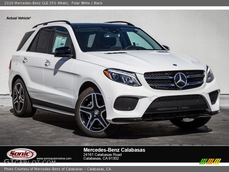 Polar White / Black 2016 Mercedes-Benz GLE 350 4Matic