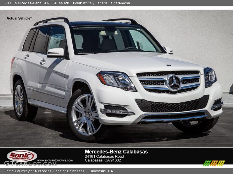 Polar White / Sahara Beige/Mocha 2015 Mercedes-Benz GLK 350 4Matic