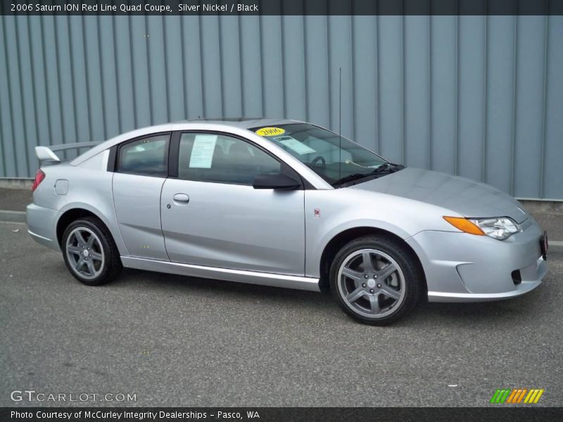 Silver Nickel / Black 2006 Saturn ION Red Line Quad Coupe