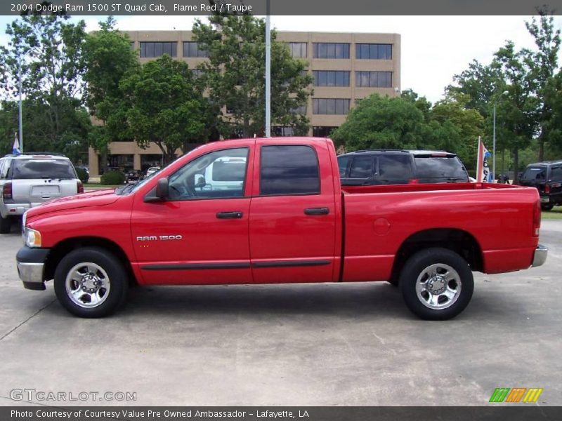 Flame Red / Taupe 2004 Dodge Ram 1500 ST Quad Cab