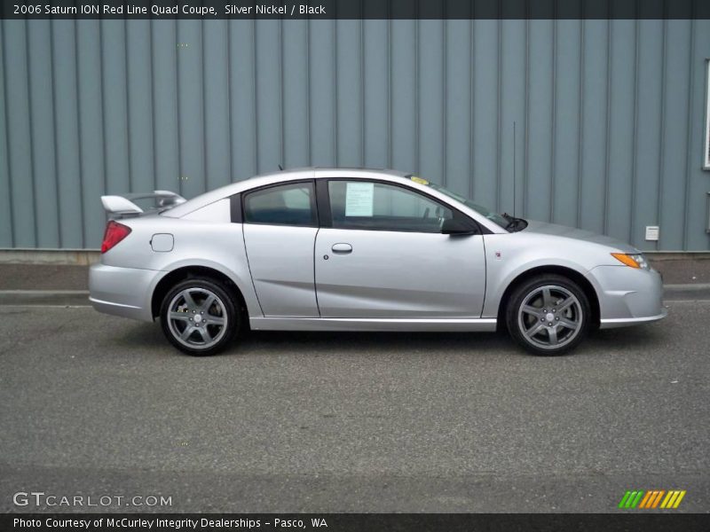 Silver Nickel / Black 2006 Saturn ION Red Line Quad Coupe