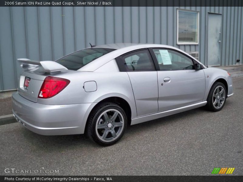 Silver Nickel / Black 2006 Saturn ION Red Line Quad Coupe