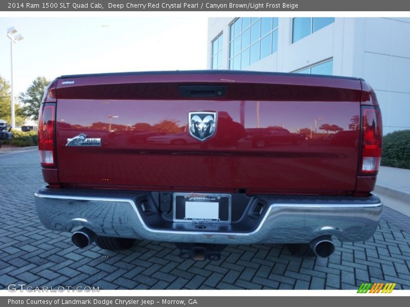Deep Cherry Red Crystal Pearl / Canyon Brown/Light Frost Beige 2014 Ram 1500 SLT Quad Cab
