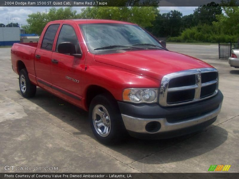 Flame Red / Taupe 2004 Dodge Ram 1500 ST Quad Cab