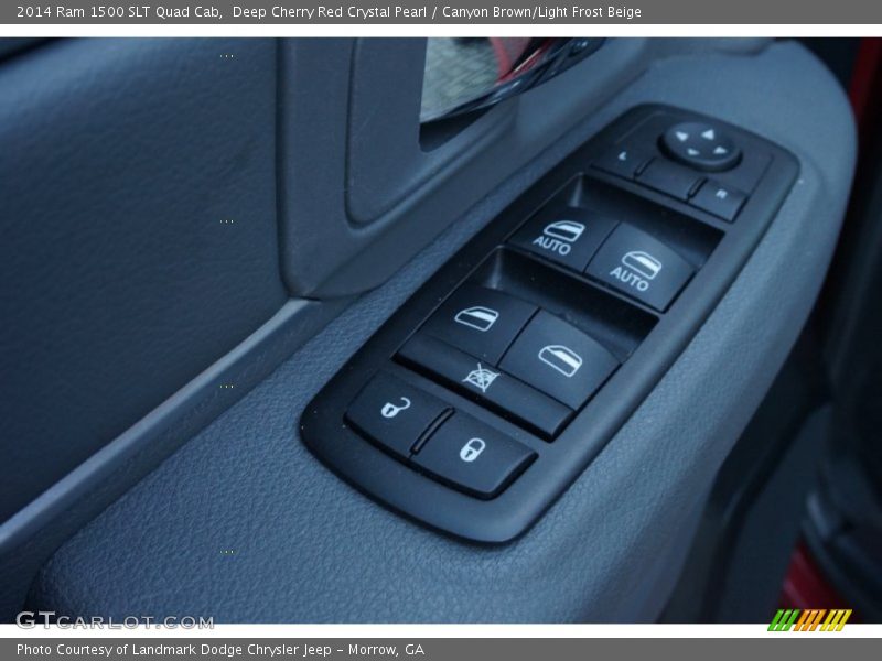 Deep Cherry Red Crystal Pearl / Canyon Brown/Light Frost Beige 2014 Ram 1500 SLT Quad Cab