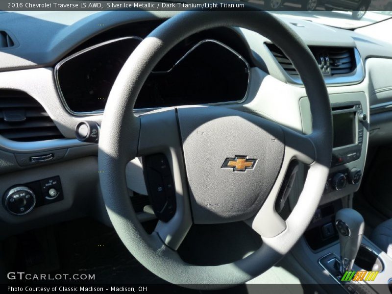 Silver Ice Metallic / Dark Titanium/Light Titanium 2016 Chevrolet Traverse LS AWD