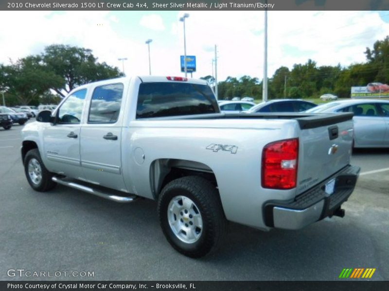 Sheer Silver Metallic / Light Titanium/Ebony 2010 Chevrolet Silverado 1500 LT Crew Cab 4x4
