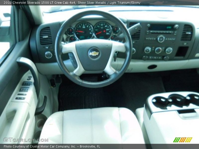 Sheer Silver Metallic / Light Titanium/Ebony 2010 Chevrolet Silverado 1500 LT Crew Cab 4x4