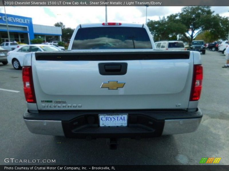 Sheer Silver Metallic / Light Titanium/Ebony 2010 Chevrolet Silverado 1500 LT Crew Cab 4x4