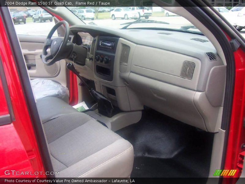 Flame Red / Taupe 2004 Dodge Ram 1500 ST Quad Cab