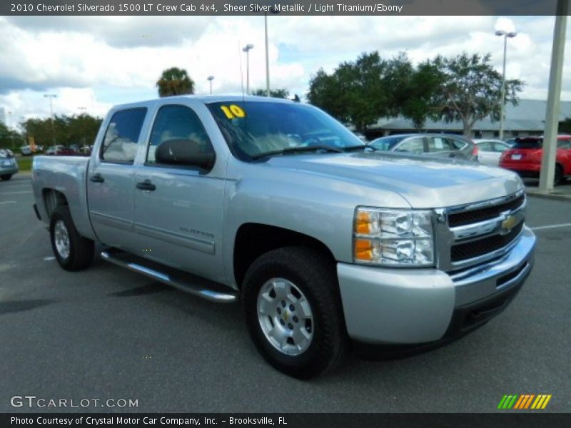 Sheer Silver Metallic / Light Titanium/Ebony 2010 Chevrolet Silverado 1500 LT Crew Cab 4x4