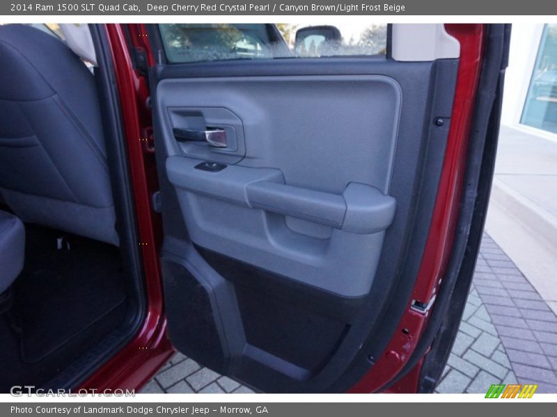 Deep Cherry Red Crystal Pearl / Canyon Brown/Light Frost Beige 2014 Ram 1500 SLT Quad Cab