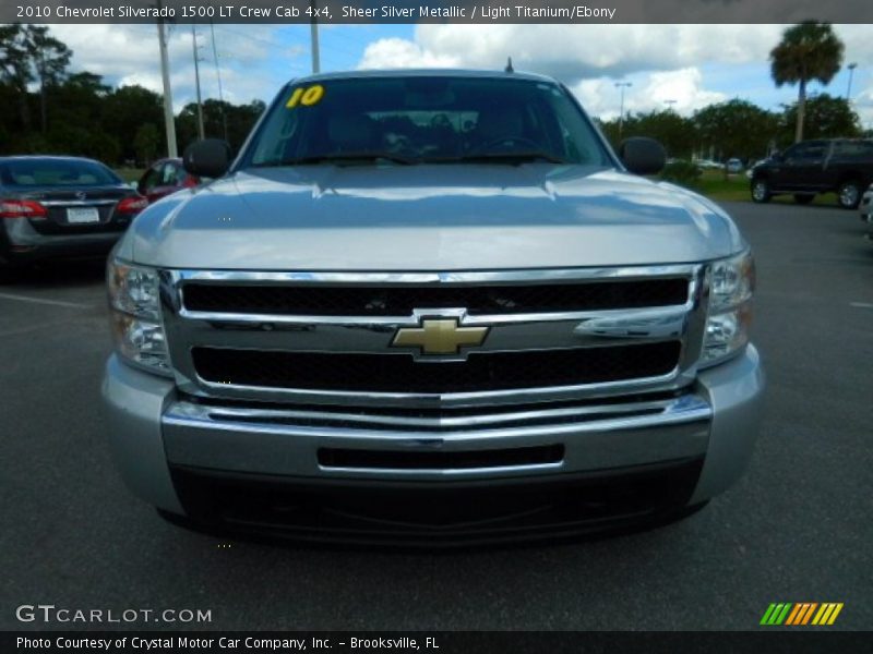 Sheer Silver Metallic / Light Titanium/Ebony 2010 Chevrolet Silverado 1500 LT Crew Cab 4x4