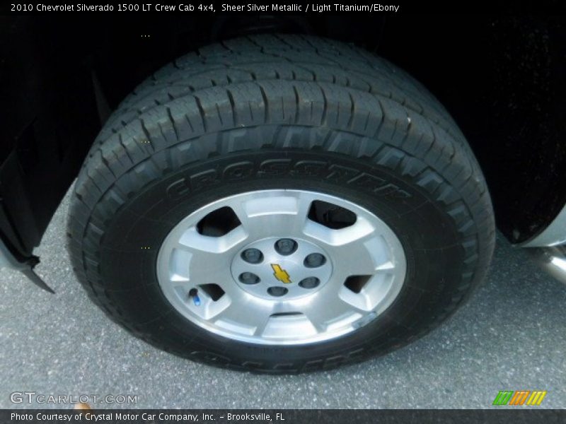 Sheer Silver Metallic / Light Titanium/Ebony 2010 Chevrolet Silverado 1500 LT Crew Cab 4x4
