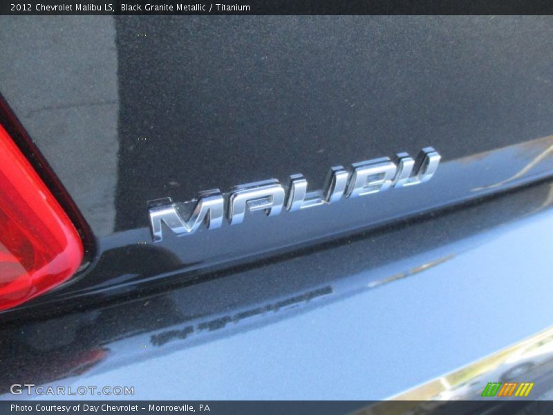 Black Granite Metallic / Titanium 2012 Chevrolet Malibu LS