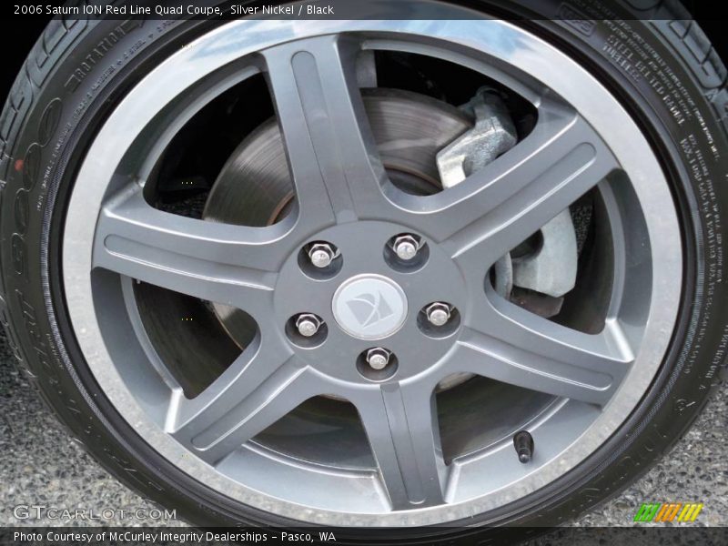 Silver Nickel / Black 2006 Saturn ION Red Line Quad Coupe