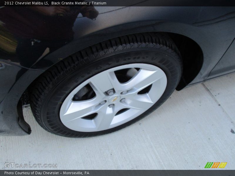Black Granite Metallic / Titanium 2012 Chevrolet Malibu LS