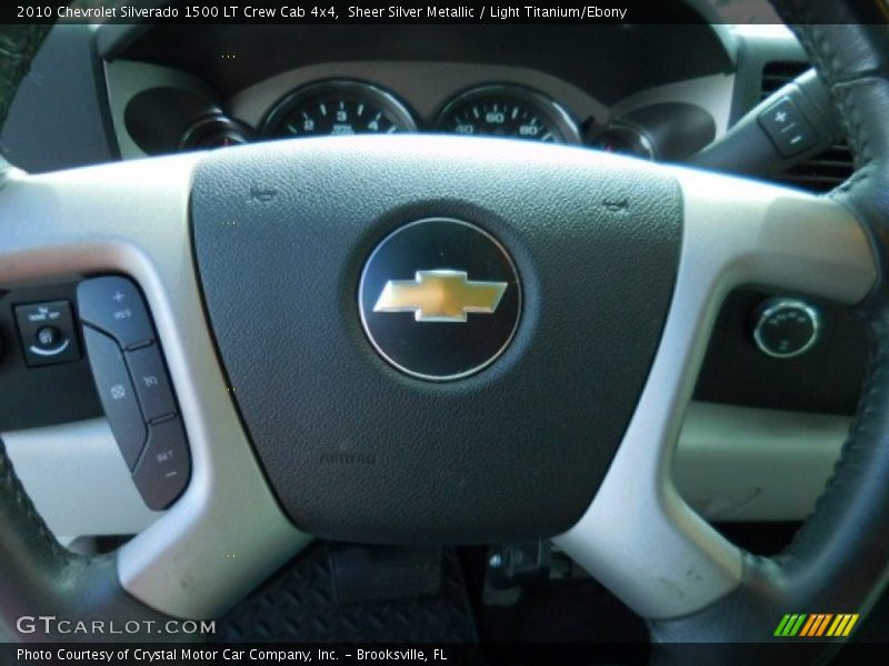 Sheer Silver Metallic / Light Titanium/Ebony 2010 Chevrolet Silverado 1500 LT Crew Cab 4x4