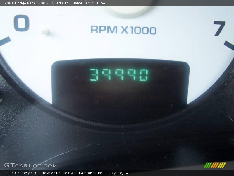 Flame Red / Taupe 2004 Dodge Ram 1500 ST Quad Cab