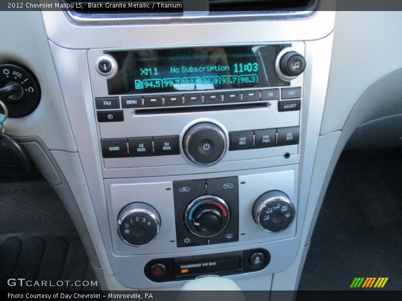 Black Granite Metallic / Titanium 2012 Chevrolet Malibu LS