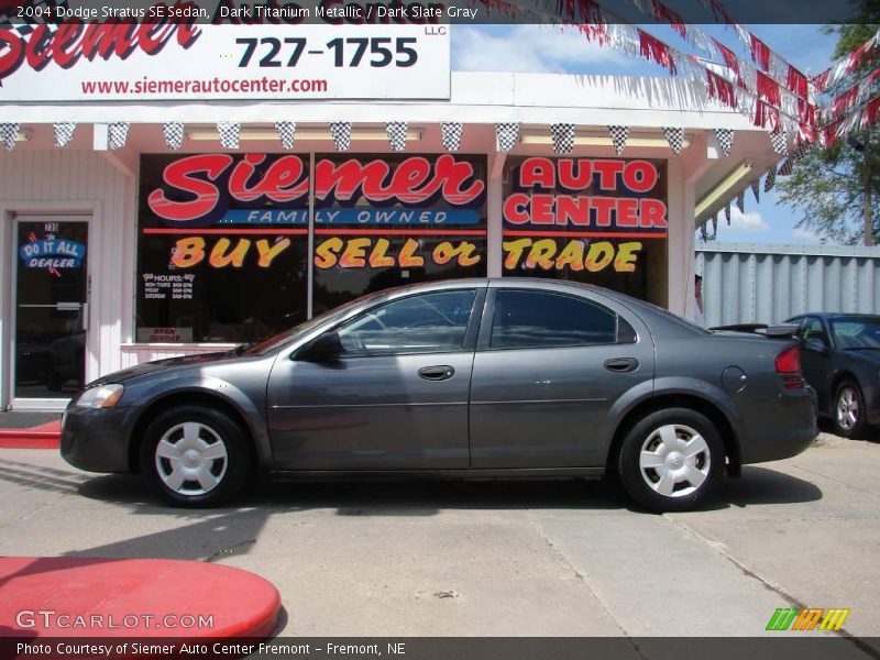 Dark Titanium Metallic / Dark Slate Gray 2004 Dodge Stratus SE Sedan
