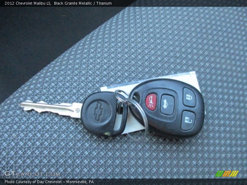 Black Granite Metallic / Titanium 2012 Chevrolet Malibu LS
