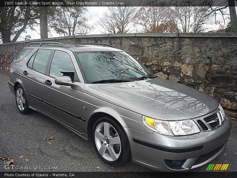 Steel Gray Metallic / Granite Gray 2005 Saab 9-5 Aero Sport Wagon