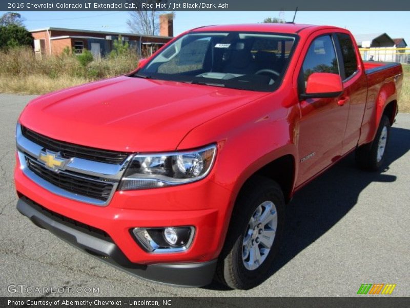 Red Hot / Jet Black/Dark Ash 2016 Chevrolet Colorado LT Extended Cab
