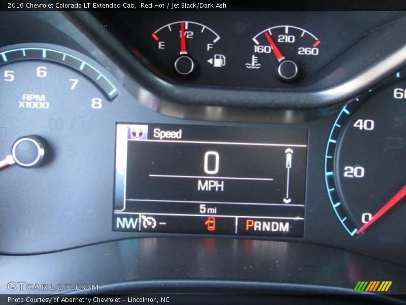 Red Hot / Jet Black/Dark Ash 2016 Chevrolet Colorado LT Extended Cab