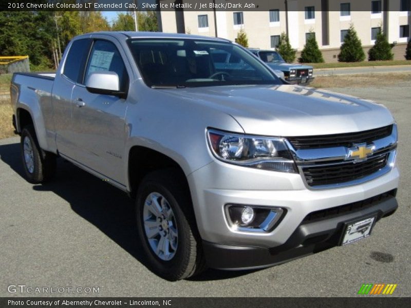 Silver Ice Metallic / Jet Black/Dark Ash 2016 Chevrolet Colorado LT Extended Cab