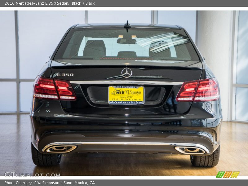 Black / Black 2016 Mercedes-Benz E 350 Sedan
