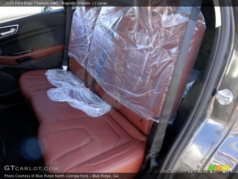 Magnetic Metallic / Cognac 2015 Ford Edge Titanium AWD