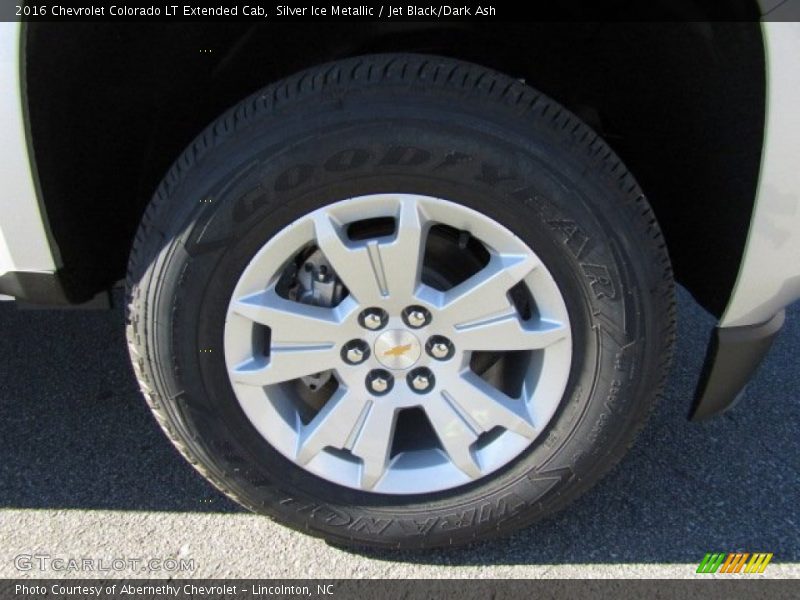 Silver Ice Metallic / Jet Black/Dark Ash 2016 Chevrolet Colorado LT Extended Cab