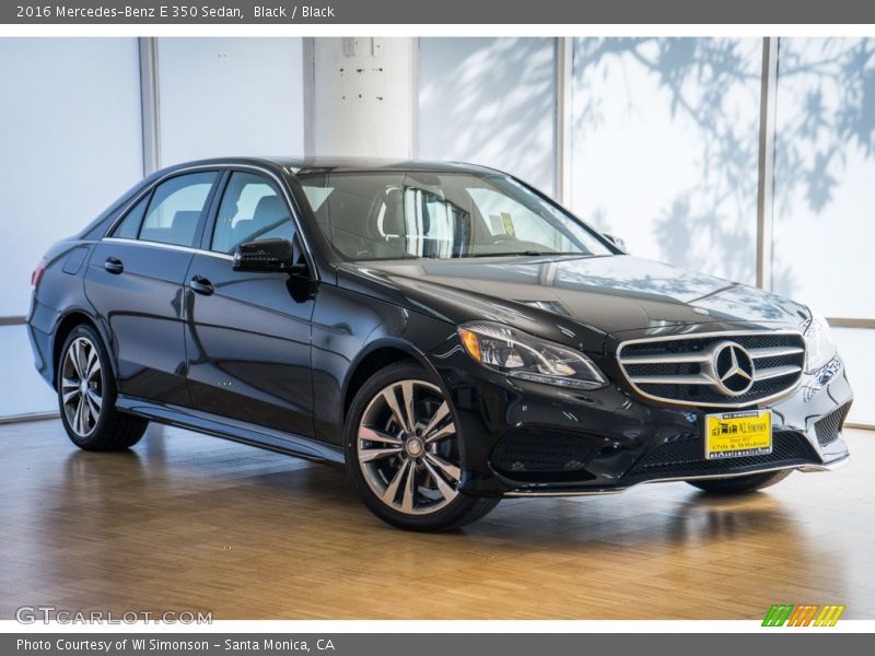 Black / Black 2016 Mercedes-Benz E 350 Sedan