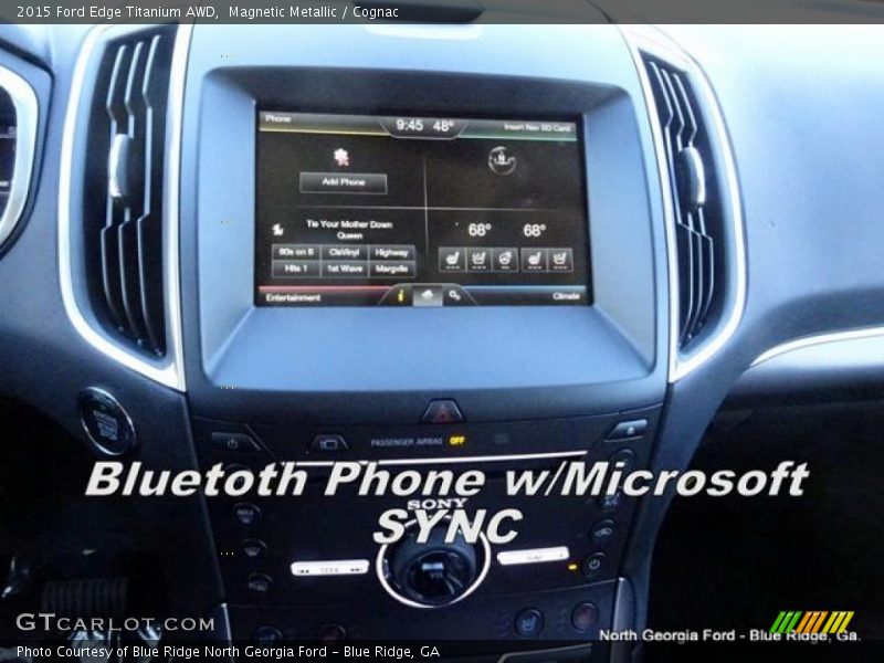 Magnetic Metallic / Cognac 2015 Ford Edge Titanium AWD