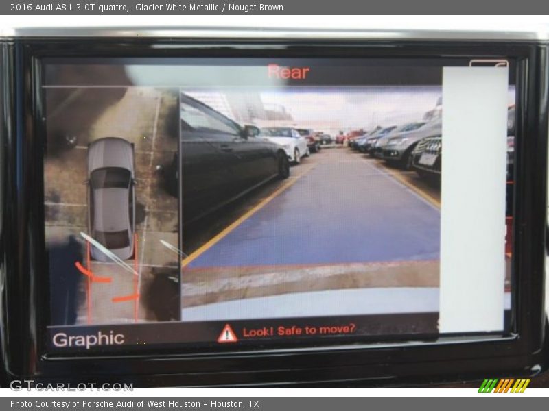 Glacier White Metallic / Nougat Brown 2016 Audi A8 L 3.0T quattro