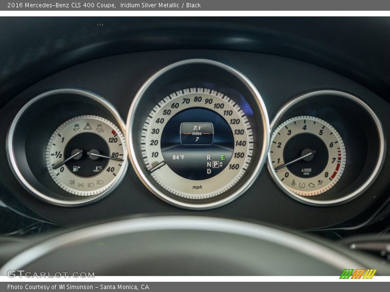 Iridium Silver Metallic / Black 2016 Mercedes-Benz CLS 400 Coupe