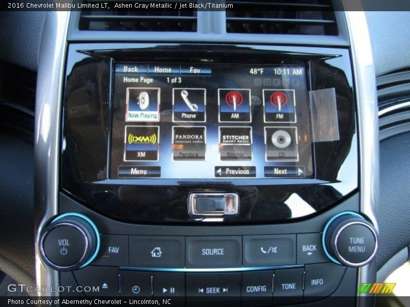 Ashen Gray Metallic / Jet Black/Titanium 2016 Chevrolet Malibu Limited LT