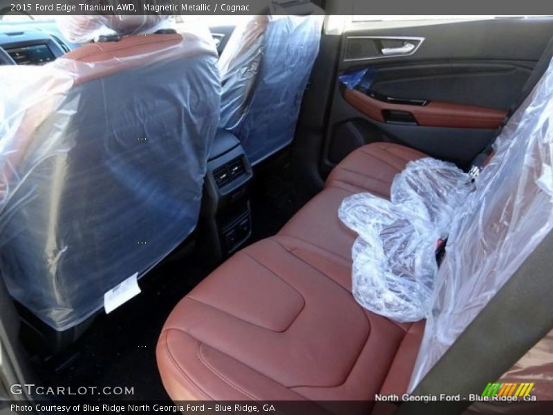 Magnetic Metallic / Cognac 2015 Ford Edge Titanium AWD