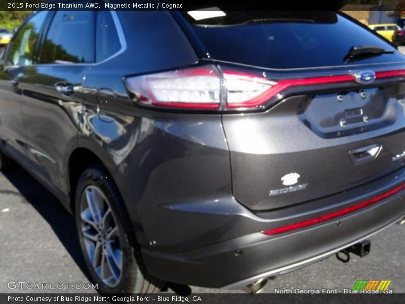 Magnetic Metallic / Cognac 2015 Ford Edge Titanium AWD