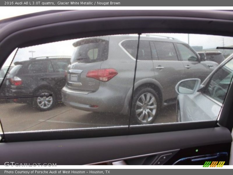 Glacier White Metallic / Nougat Brown 2016 Audi A8 L 3.0T quattro