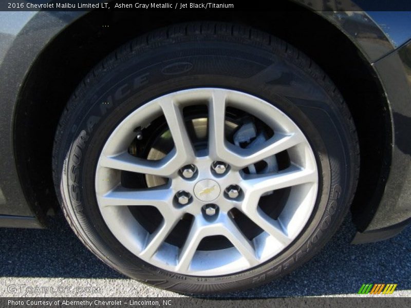 Ashen Gray Metallic / Jet Black/Titanium 2016 Chevrolet Malibu Limited LT