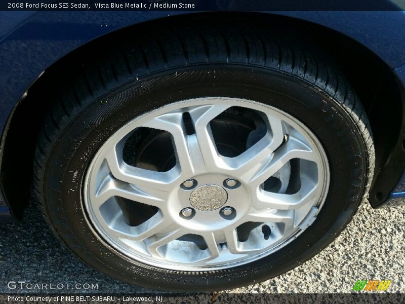 Vista Blue Metallic / Medium Stone 2008 Ford Focus SES Sedan
