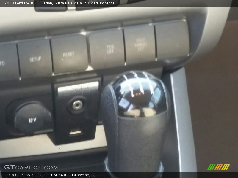 Vista Blue Metallic / Medium Stone 2008 Ford Focus SES Sedan