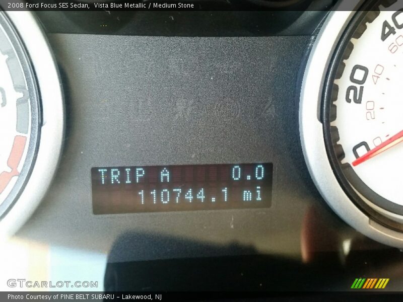 Vista Blue Metallic / Medium Stone 2008 Ford Focus SES Sedan