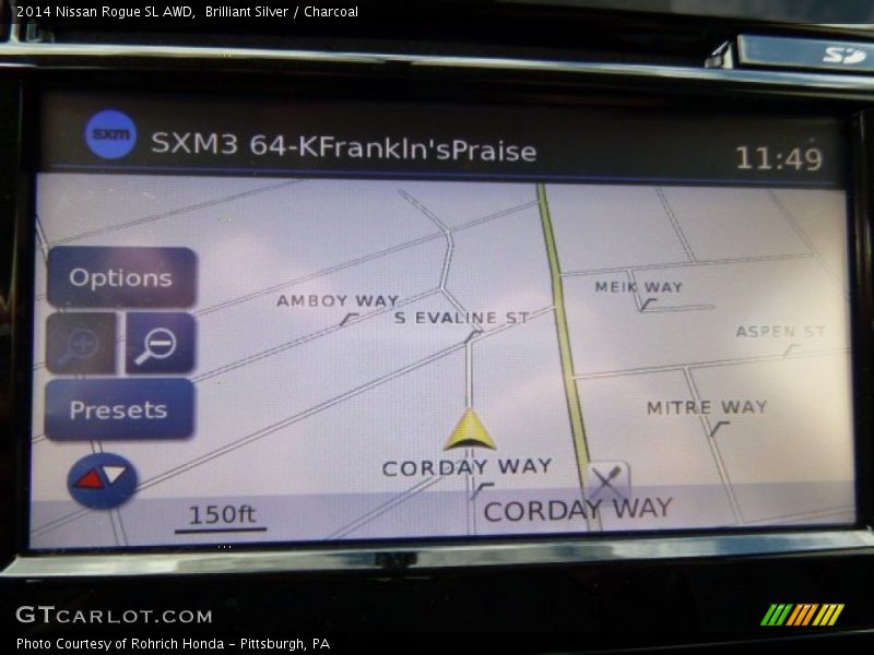 Brilliant Silver / Charcoal 2014 Nissan Rogue SL AWD