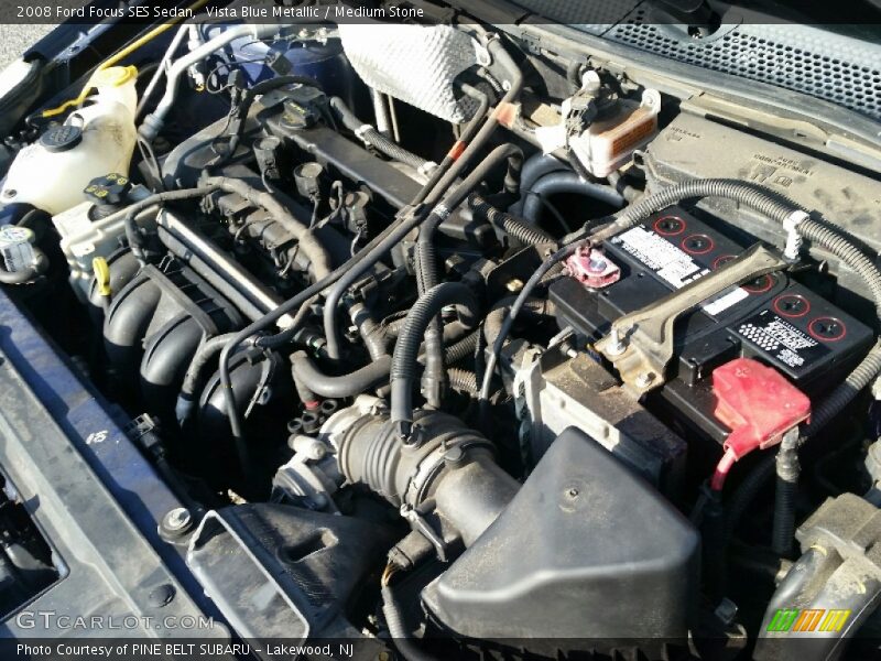 Vista Blue Metallic / Medium Stone 2008 Ford Focus SES Sedan