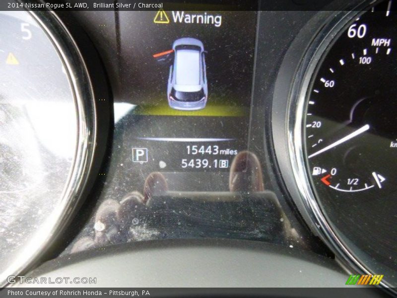 Brilliant Silver / Charcoal 2014 Nissan Rogue SL AWD