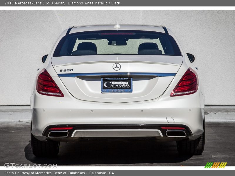 Diamond White Metallic / Black 2015 Mercedes-Benz S 550 Sedan